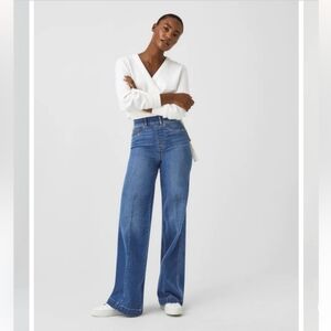 SPANX Blue Boot Cut Jeans